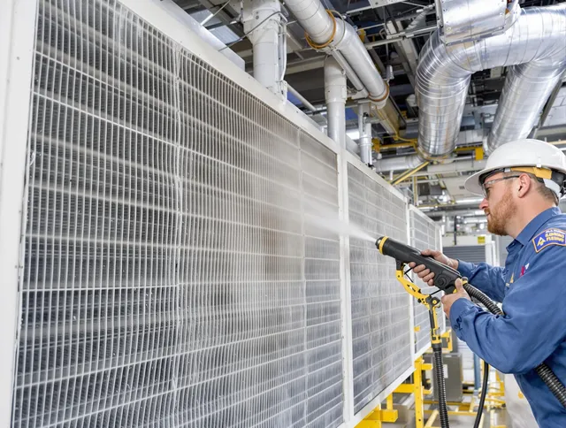 Professional commercial coil cleaning by Westborough Air Duct Cleaning in Westborough